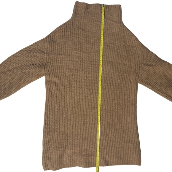 Wilfred Tan Brown Merino Wool Sweater High Neck  Dress Tunic – Size S - Picture 9 of 13